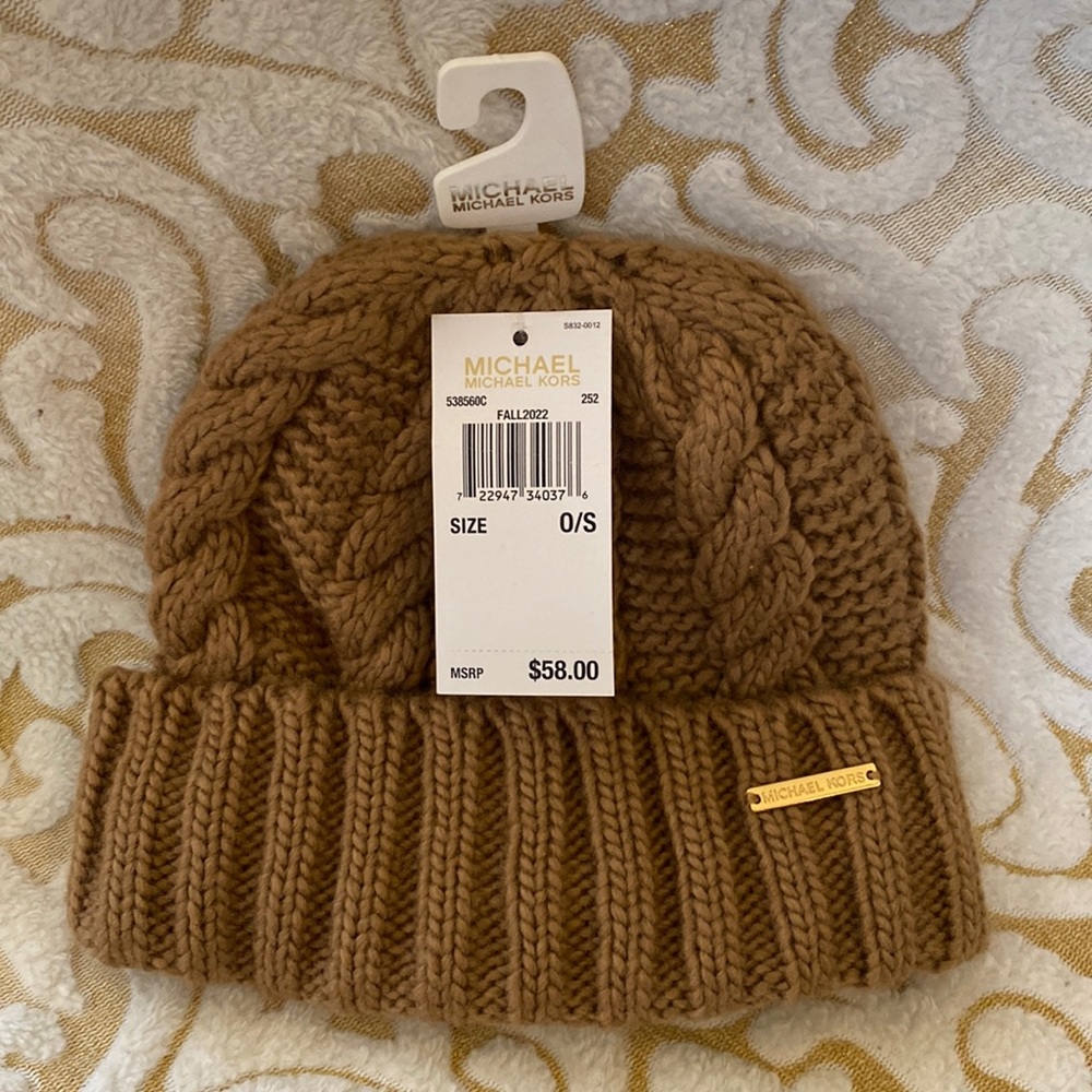 NWT Michael Kors Lined Knit Hat